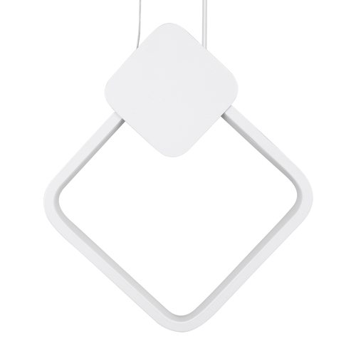 GloboStar® MARY 61083 Κρεμαστό Φωτιστικό Οροφής Design LED CCT 12W 1440lm 300° AC 220-240V - Εναλλαγή Φωτισμού μέσω Διακόπτη On/Off All In One Ψυχρό 6000k+Φυσικό 4500k+Θερμό 2700k Μ20 x Π2.3 x Υ28.5cm - Λευκό