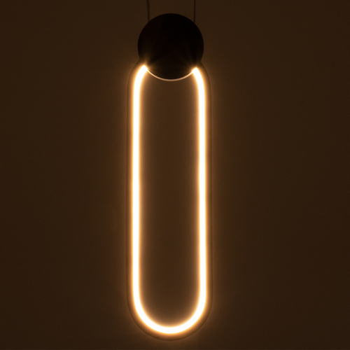 GloboStar® ILDI 61088 Κρεμαστό Φωτιστικό Οροφής Design LED CCT 12W 1440lm 300° AC 220-240V - Εναλλαγή Φωτισμού μέσω Διακόπτη On/Off All In One Ψυχρό 6000k+Φυσικό 4500k+Θερμό 2700k Μ10 x Π2.3 x Υ38cm - Μαύρο