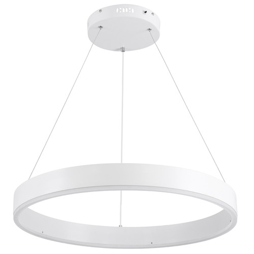 GloboStar® VENOM 61177 Κρεμαστό Φωτιστικό Δαχτυλίδι-Κύκλος LED CCT 45W 5269lm 120° AC 220-240V - Εναλλαγή Φωτισμού μέσω Τηλεχειριστηρίου All In One Ψυχρό 6000K+Φυσικό 4500K+Θερμό 2700K Dimmable Φ60cm - Λευκό - 3 Years Warranty