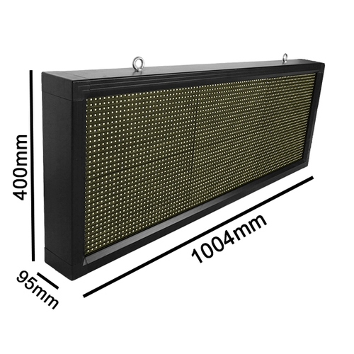 GloboStar® 90270 Κυλιόμενη Ψηφιακή Επιγραφή P10 LED SMD AC 220-240V με Wi-Fi - Αδιάβροχή IP54 - Μονής Όψης - Μ104 x Π9 x Υ40cm Ψυχρό Λευκό 6000K
