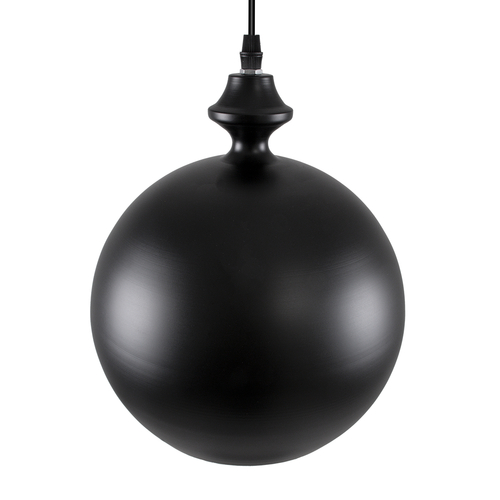 GloboStar® ROCKFORD 01287-B Μοντέρνο Κρεμαστό Φωτιστικό Καμπάνα Μονόφωτο 1 x E27 IP20 Μαύρο & Χρυσό Μέταλλο - Μ24 x Π24 x Y27cm