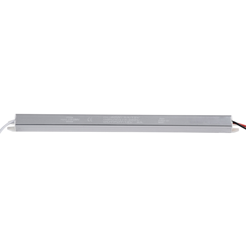 GloboStar® 73024 Μεταλλικό Τροφοδοτικό PELV Ultra Slim για Προϊόντα LED 60W 5A - AC 220-240V σε DC 12V - IP20 L31 x W1.8 x H1.8cm - 3 Χρόνια Εγγύηση