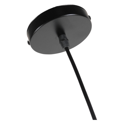 GloboStar® LIBBY 01096-1 Παιδικό Κρεμαστό Φωτιστικό Ανάρτηση Μονόφωτο 1 x E27 IP20 Πράσινο & Μαύρο Μέταλλο - Μ31 x Π31 x Υ16cm