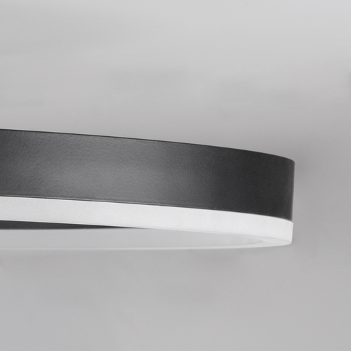 GloboStar® VENOM 61117 Φωτιστικό Οροφής Δαχτυλίδι-Κύκλος LED CCT 45W 5445lm 360° AC 220-240V - Εναλλαγή Φωτισμού μέσω Τηλεχειριστηρίου All In One Ψυχρό 6000k+Φυσικό 4500k+Θερμό 2700k Dimmable Φ40cm+BackLight - Μαύρο - 3 Years Warranty