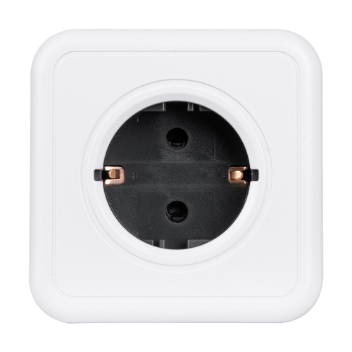 GloboStar® TRAVEL PowerCube PRO Certified 79627 Πολύπριζο 5 Θέσεων με 5 Πρίζες Ασφαλείας Childproof EU Schuko AC 220-240V Μ7.5 x Π11.5 x Υ7.5 - Λευκό με Γκρι - Max Load 3680W/16A