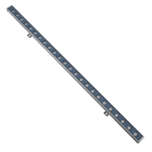 GloboStar® WASHER-ZAIA S-90993 Μπάρα Φωτισμού Wall Washer LED 24W 4320lm 30° DC 24V Αδιάβροχο IP65 Μ100 x Π4 x Υ3cm Ψυχρό Λευκό 6000K - Γκρι Ανθρακί