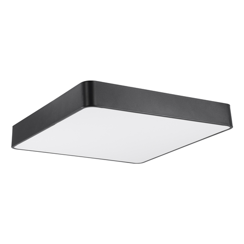 GloboStar® KAMALA 61208-S Πλαφονιέρα Οροφής LED CCT 75W 8625lm 120° AC 220-240V - Εναλλαγή Φωτισμού μέσω Τηλεχειριστηρίου All In One Ψυχρό 6000k+Φυσικό 4500k+Θερμό 2700k Dimmable Μ60 x Π60 x Υ8cm - Μαύρο - 3 Years Warranty