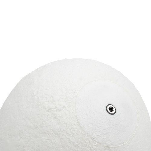 GloboStar® MOON 79620 Μοντέρνο Επιτραπέζιο Φωτιστικό Πορτατίφ LED 6W 360lm 360° DC 5V - Εναλλαγή Φωτισμού μέσω Τηλεχειριστηρίου & Αφής - Dimmable - RGBW - Φ20 x Υ25 - Λευκό