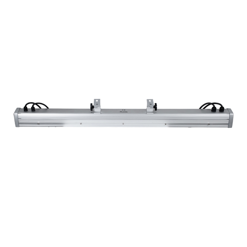 GloboStar® WASHER-DAIA S-90995 Μπάρα Φωτισμού Wall Washer LED 54W 5400lm 30° AC 230V Αδιάβροχο IP65 Μ100 x Π7.5 x Υ7cm Πολύχρωμο RGB DMX512 Display on Body - Ασημί