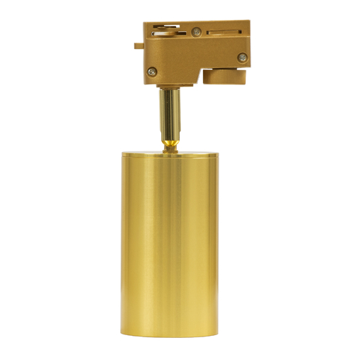 GloboStar® LEO 60357 Μοντέρνο Φωτιστικό Οροφής Σποτ Μονόφωτο 1 x GU10 IP20 Χρυσό Αλουμίνιο - Μ6 x Π6 x Υ19cm - 5 Χρόνια Εγγύηση