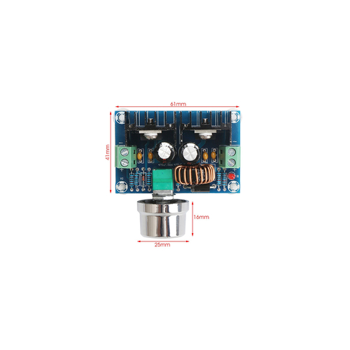 GloboStar® 73114 Ρυθμιστής Τάσης - Voltage Regulator DC Converter Module - Input DC4-40V / Output DC1.25-36V Max Load 8A Μ6 x Π4.5 x Υ2.5cm
