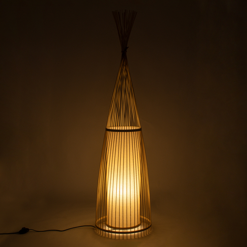 GloboStar® AZORES 01755 Boho Επιδαπέδιο Φωτιστικό Μονόφωτο 1 x E27 IP20 Μπεζ Ξύλο - Μ40 x Π40 x Υ150cm GloboStar® AZORES 01755 Boho Επιδαπέδιο Φωτιστικό Μονόφωτο 1 x E27 IP20 Μπεζ Ξύλο - Μ40 x Π40 x Υ150cm