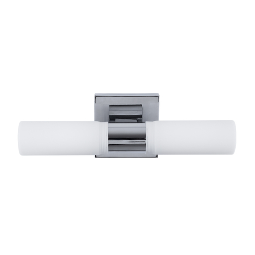 GloboStar® ANAIS 60410 Μοντέρνο Φωτιστικό Τοίχου - Απλίκα Καθρέπτη Μπάνιου - Πίνακα 2 x G9 270° AC 220-240V IP44 Μ34 x Π12 x Υ11cm - Χρώμιο Νίκελ - 5 Χρόνια Εγγύηση
