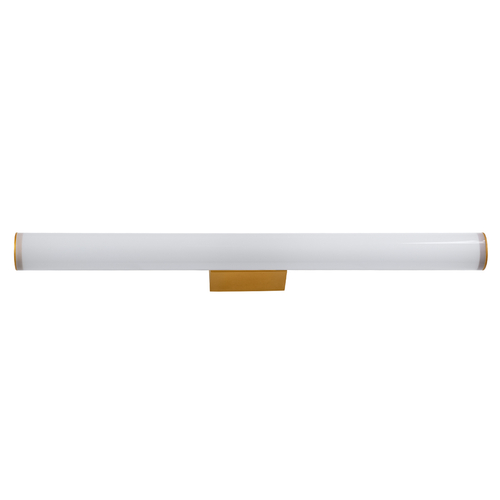 GloboStar® MABEL 60431 Μοντέρνο Φωτιστικό Τοίχου - Απλίκα Καθρέπτη Μπάνιου - Πίνακα LED 12W 1400lm 270° AC 220-240V IP44 Μ60 x Π10 x Υ5cm - Φυσικό Λευκό 4500K - Χάλκινο - 3 Χρόνια Εγγύηση