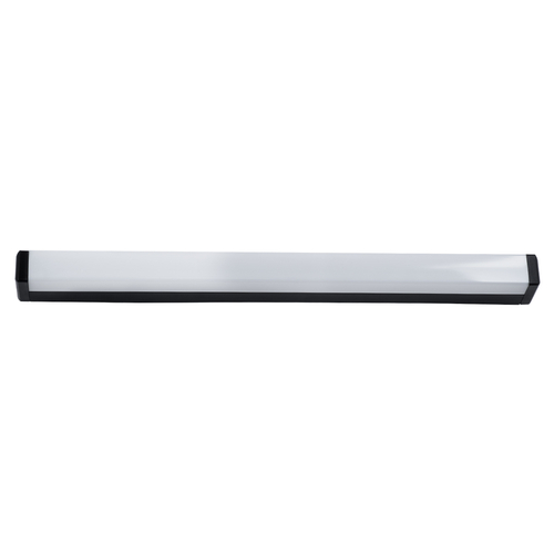GloboStar® RENATA 60440 Μοντέρνο Φωτιστικό Τοίχου - Απλίκα Καθρέπτη Μπάνιου - Πίνακα LED 12W 1400lm 210° AC 220-240V IP44 Μ60 x Π4 x Υ5.5cm - Φυσικό Λευκό 4500K - Μαύρο - 3 Χρόνια Εγγύηση