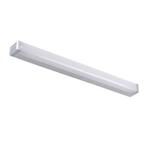 GloboStar® RENATA 60442 Μοντέρνο Φωτιστικό Τοίχου - Απλίκα Καθρέπτη Μπάνιου - Πίνακα LED 12W 1400lm 210° AC 220-240V IP44 Μ60 x Π4 x Υ5.5cm - Φυσικό Λευκό 4500K - Χρώμιο Νίκελ - 3 Χρόνια Εγγύηση