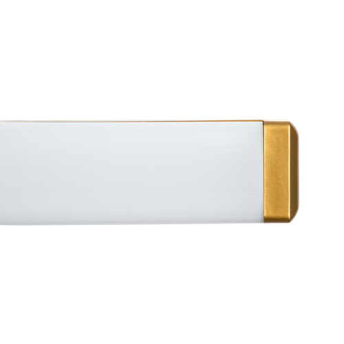 GloboStar® RENATA 60443 Μοντέρνο Φωτιστικό Τοίχου - Απλίκα Καθρέπτη Μπάνιου - Πίνακα LED 12W 1400lm 210° AC 220-240V IP44 Μ60 x Π4 x Υ5.5cm - Φυσικό Λευκό 4500K - Χάλκινο - 3 Χρόνια Εγγύηση