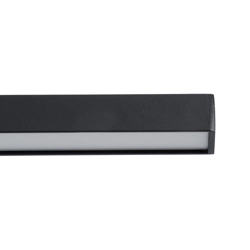 GloboStar® ROSA 60450 Μοντέρνο Φωτιστικό Τοίχου - Απλίκα Καθρέπτη Μπάνιου - Πίνακα LED 12W 1400lm 120° AC 220-240V IP44 Μ60 x Π15 x Υ7cm - Φυσικό Λευκό 4500K - Μαύρο - 3 Χρόνια Εγγύηση
