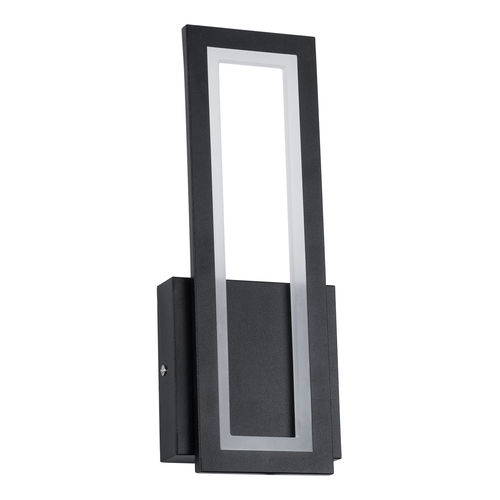 GloboStar® TIARA 61327 Φωτιστικό Τοίχου - Απλίκα Design LED CCT 12W 1440lm 360° AC 220-240V - Εναλλαγή Φωτισμού μέσω Διακόπτη On/Off All In One Ψυχρό 6000k+Φυσικό 4500k+Θερμό 2700k Μ12.5 x Π4 x Υ32cm - Μαύρο - 3 Years Warranty