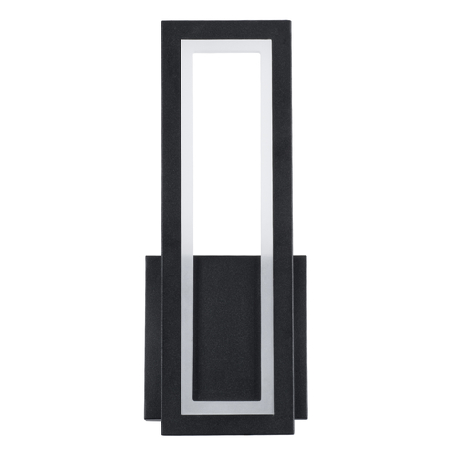 GloboStar® TIARA 61327 Φωτιστικό Τοίχου - Απλίκα Design LED CCT 12W 1440lm 360° AC 220-240V - Εναλλαγή Φωτισμού μέσω Διακόπτη On/Off All In One Ψυχρό 6000k+Φυσικό 4500k+Θερμό 2700k Μ12.5 x Π4 x Υ32cm - Μαύρο - 3 Years Warranty