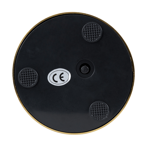 GloboStar® JOJO 76523 Μοντέρνο Επιτραπέζιο Φωτιστικό Πορτατίφ LED 1.5W 105lm 120° DC 5V Επαναφορτιζόμενο με Μπαταρία Li-ion 1800mAh - Διακόπτη Αφής με 3 Εναλλαγές Φωτισμού CCT Θερμό - Φυσικό - Ψυχρό 1500K - 4500K - 6000K Dimmable - D8 x H34cm - Χρυσό