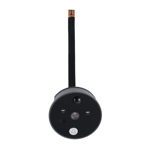GloboStar® 86017 Ψηφιακή Έξυπνη Camera Εξώπορτας 90° Μοιρών με Έγχρωμη Οθόνη 2.8 Inches - Νυχτερινή Όραση με LED IR - Κουδούνι - Εσωτερική Μνήμη Αποθήκευσης - Λειτουργεί με 4 Μπαταρίες AAA