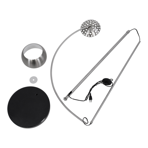 GloboStar® PRAGUE 00989 Μοντέρνο Επιδαπέδιο Φωτιστικό Μονόφωτο 1 x E27 IP20 Ασημί Μέταλλο με Μαύρο Μάρμαρο - Μ90 x Π29.5 x Υ180cm GloboStar® PRAGUE 00989 Μοντέρνο Επιδαπέδιο Φωτιστικό Μονόφωτο 1 x E27 IP20 Ασημί Μέταλλο με Μαύρο Μάρμαρο - Μ90 x Π29.5 x Υ180cm