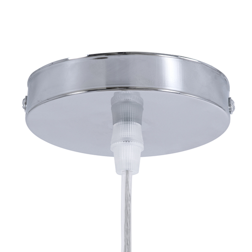 GloboStar® CALERO 01712 Boho Κρεμαστό Φωτιστικό Πλέγμα Μονόφωτο 1 x E27 IP20 Μπεζ Ξύλο - Μ40 x Π40 x Υ90cm