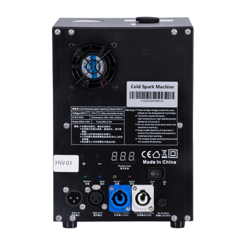 GloboStar® 51148 SIRENS Επαγγελματική Επιδαπέδια Μηχανή Cold Sparkle Machine - Fountain Εφέ με Άκαυστες Σπίθες 600W AC 220V-240V DMX512 Display on Body - Μαύρο - L18 x W16.5 x H24cm GloboStar® 51148 SIRENS Επαγγελματική Επιδαπέδια Μηχανή Cold Sparkle Machine - Fountain Εφέ με Άκαυστες Σπίθες 600W AC 220V-240V DMX512 Display on Body - Μαύρο - L18 x W16.5 x H24cm