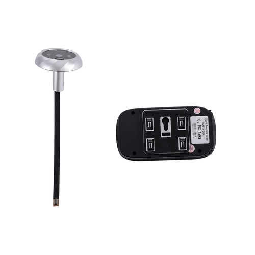 GloboStar® 86067 Επαναφορτιζόμενη Ψηφιακή Έξυπνη Camera Εξώπορτας 90° Μοιρών με Έγχρωμη Οθόνη 2.8 Inches - USB - Νυχτερινή Όραση με LED IR - Κουδούνι - Ασημί