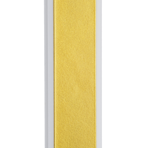 GloboStar® HOUSTON 61350 Φωτιστικό Τοίχου - Απλίκα Design LED CCT 24W 2880lm 360° AC 220-240V - Εναλλαγή Φωτισμού μέσω Διακόπτη On/Off All In One Ψυχρό 6000k+Φυσικό 4500k+Θερμό 2700k Μ6 x Π3 x Υ100cm - Χρυσό - 3 Years Warranty