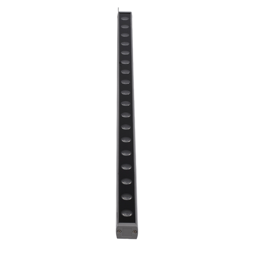 GLOBOSTAR® WASHER-FAIA 90189 Μπάρα Φωτισμού Wall Washer με Αντιθαμβωτική Γρίλια LED 24W 2040lm 15° DC 24V Αδιάβροχο IP65 Πολύχρωμο RGBW Dimmable DMX512 - Γκρι Ανθρακί - Μ100 x Π4 x Υ5.5cm - 3 Χρόνια Εγγύηση