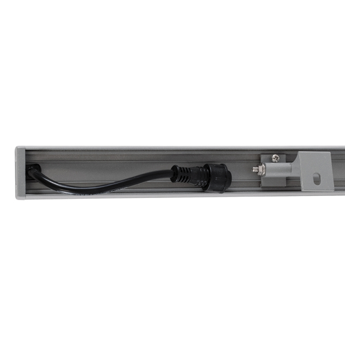 GLOBOSTAR® WASHER-FAIA 90189 Μπάρα Φωτισμού Wall Washer με Αντιθαμβωτική Γρίλια LED 24W 2040lm 15° DC 24V Αδιάβροχο IP65 Πολύχρωμο RGBW Dimmable DMX512 - Γκρι Ανθρακί - Μ100 x Π4 x Υ5.5cm - 3 Χρόνια Εγγύηση