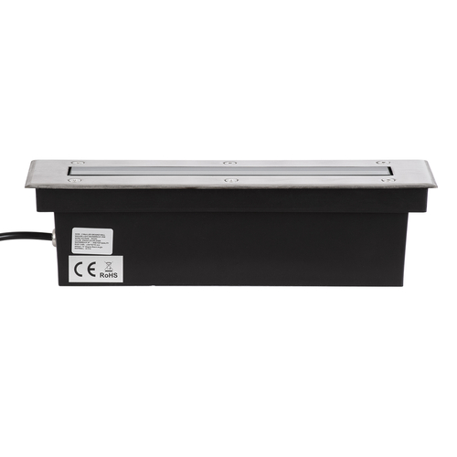 GLOBOSTAR® UNDERGROUND-REMVI 90190 Χωνευτή Μπάρα Φωτισμού Wall Washer LED 9W 990lm 10° DC 24V Αδιάβροχο IP68 Θερμό Λευκό 2700K Dimmable - Ανοξείδωτο Ατσάλι 304 - Μ30 x Π9 x Υ8.5cm - 3 Χρόνια Εγγύηση