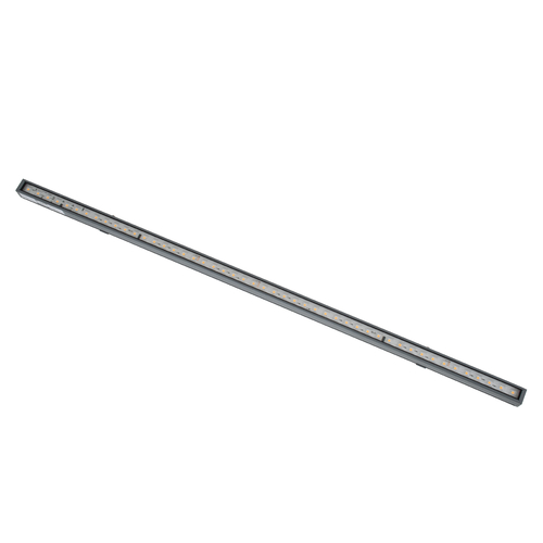 GloboStar® DIGI-BAR 90209 Ψηφιακή Μπάρα Φωτισμού Wall Washer Digital Pixel Facade Tuber Bar LED 12W 840lm 90° DC 24V Αδιάβροχο IP65 L100 x W3.2 x H3cm Θερμό Λευκό 2700K DMX512 - Ασημί με Διάφανο Κάλυμμα - 3 Years Warranty