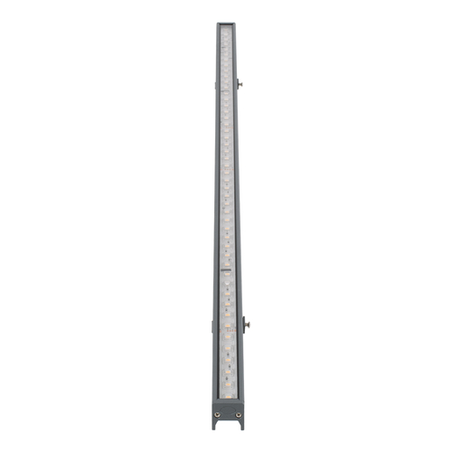 GloboStar® DIGI-BAR 90209 Ψηφιακή Μπάρα Φωτισμού Wall Washer Digital Pixel Facade Tuber Bar LED 12W 840lm 90° DC 24V Αδιάβροχο IP65 L100 x W3.2 x H3cm Θερμό Λευκό 2700K DMX512 - Ασημί με Διάφανο Κάλυμμα - 3 Years Warranty