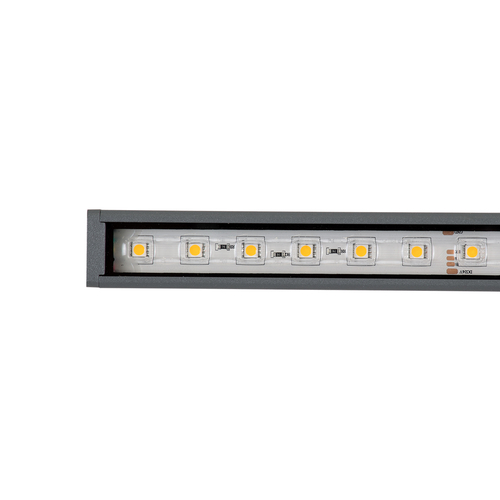 GloboStar® DIGI-BAR 90209 Ψηφιακή Μπάρα Φωτισμού Wall Washer Digital Pixel Facade Tuber Bar LED 12W 840lm 90° DC 24V Αδιάβροχο IP65 L100 x W3.2 x H3cm Θερμό Λευκό 2700K DMX512 - Ασημί με Διάφανο Κάλυμμα - 3 Years Warranty
