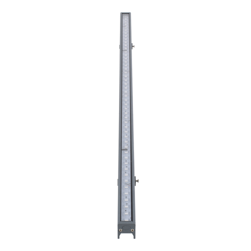 GloboStar® DIGI-BAR 90210 Ψηφιακή Μπάρα Φωτισμού Wall Washer Digital Pixel Facade Tuber Bar LED 12W 720lm 90° DC 24V Αδιάβροχο IP65 L100 x W3.2 x H3cm RGB DMX512 - Ασημί με Διάφανο Κάλυμμα - 3 Years Warranty