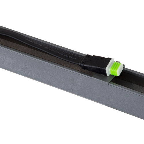 GloboStar® DIGI-BAR 90211 Ψηφιακή Μπάρα Φωτισμού Wall Washer Digital Pixel Facade Tuber Bar LED 12W 840lm 45° DC 24V Αδιάβροχο IP65 L100 x W3.5 x H3.2cm Θερμό Λευκό 2700K DMX512 - Γκρι Ανθρακί με Pixel Lens Φακούς - 3 Years Warranty