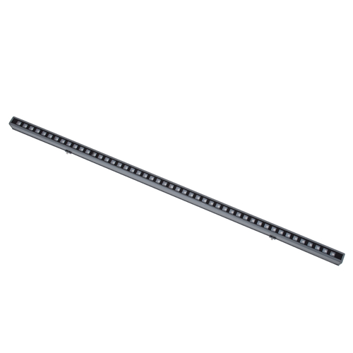 GloboStar® DIGI-BAR 90212 Ψηφιακή Μπάρα Φωτισμού Wall Washer Digital Pixel Facade Tuber Bar LED 12W 720lm 45° DC 24V Αδιάβροχο IP65 L100 x W3.5 x H3.2cm RGB DMX512 - Γκρι Ανθρακί με Pixel Lens Φακούς - 3 Years Warranty