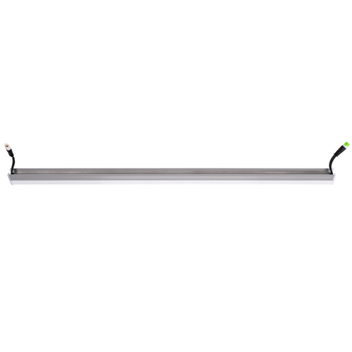 GloboStar® DIGI-BAR 90213 Ψηφιακή Μπάρα Φωτισμού Wall Washer Digital Pixel Facade Tuber Bar LED 12W 840lm 180° DC 24V Αδιάβροχο IP65 L100 x W3 x H4.5cm Θερμό Λευκό 2700K DMX512 - Ασημί με Οπάλ Λευκό Κάλυμμα - 3 Years Warranty