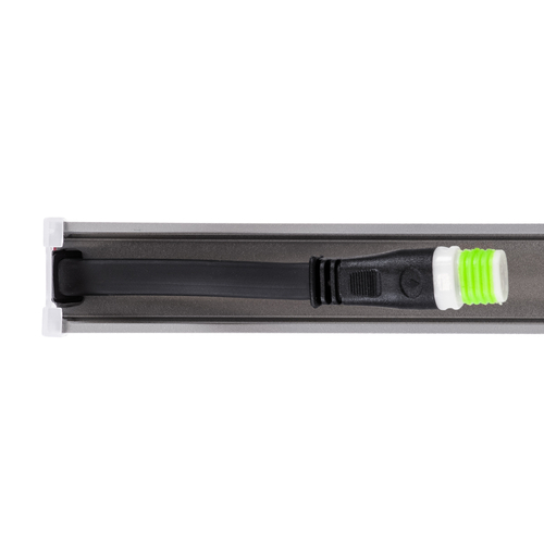 GloboStar® DIGI-BAR 90213 Ψηφιακή Μπάρα Φωτισμού Wall Washer Digital Pixel Facade Tuber Bar LED 12W 840lm 180° DC 24V Αδιάβροχο IP65 L100 x W3 x H4.5cm Θερμό Λευκό 2700K DMX512 - Ασημί με Οπάλ Λευκό Κάλυμμα - 3 Years Warranty