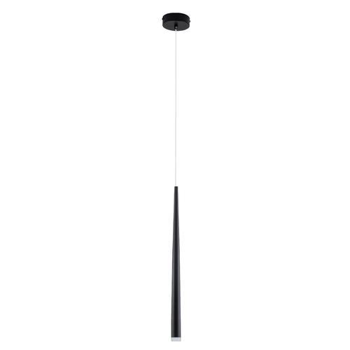 GloboStar® TEARS 61309 Κρεμαστό Φωτιστικό Οροφής Design LED CCT 3W 330lm 180° AC 220-240V - Εναλλαγή Φωτισμού μέσω Διακόπτη On/Off All In One Ψυχρό 6000k+Φυσικό 4500k+Θερμό 2700k Φ3.2 x Υ51.5cm - Μαύρο - 3 Years Warranty