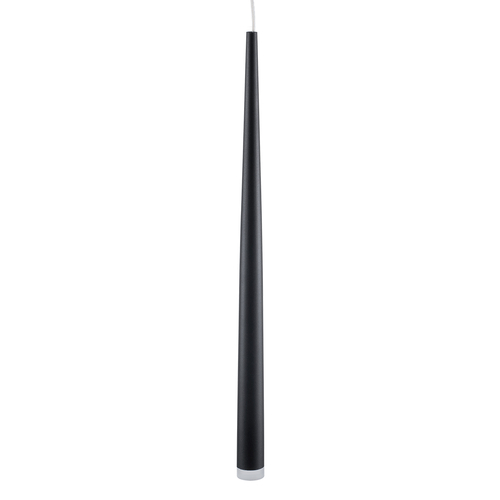 GloboStar® TEARS 61309 Κρεμαστό Φωτιστικό Οροφής Design LED CCT 3W 330lm 180° AC 220-240V - Εναλλαγή Φωτισμού μέσω Διακόπτη On/Off All In One Ψυχρό 6000k+Φυσικό 4500k+Θερμό 2700k Φ3.2 x Υ51.5cm - Μαύρο - 3 Years Warranty