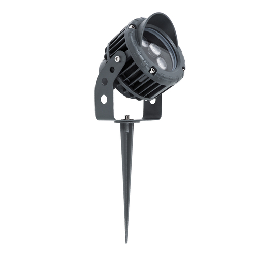 GLOBOSTAR® TREELIGHT-VINA 90357 Σποτ Φωτισμού με Αντιθαμβωτική Γρίλια για Φυτά - Δέντρα με Βάση Κήπου / Καρφωτό LED 6W 660lm 10° DC 24V Αδιάβροχο IP65 Θερμό Λευκό 2700K Dimmable - Γκρι Ανθρακί - Μ13 x Π9.5 x Υ9.5cm - 3 Χρόνια Εγγύηση