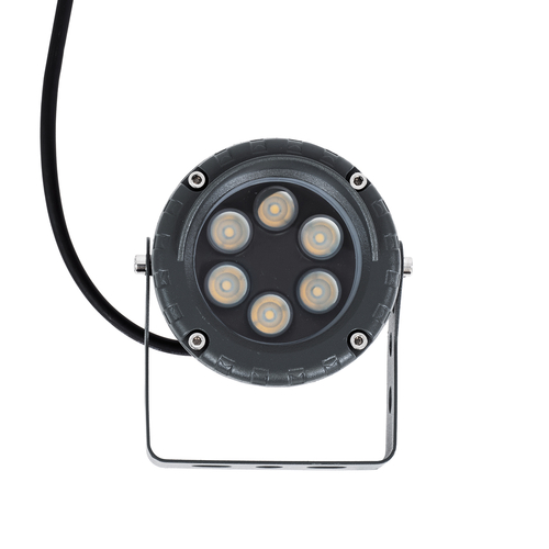 GLOBOSTAR® TREELIGHT-VINA 90357 Σποτ Φωτισμού με Αντιθαμβωτική Γρίλια για Φυτά - Δέντρα με Βάση Κήπου / Καρφωτό LED 6W 660lm 10° DC 24V Αδιάβροχο IP65 Θερμό Λευκό 2700K Dimmable - Γκρι Ανθρακί - Μ13 x Π9.5 x Υ9.5cm - 3 Χρόνια Εγγύηση