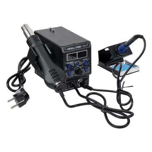 GloboStar® 79972 Ψηφιακός Σταθμός Συγκόλλησης 2in1 με Ψηφιακή Οθόνη - Κολλητήρι - Πιστόλι Θερμού Αέρα Hot Air Soldering Welding Gun και PID Προγραμματιζόμενο Σύστημα Ελέγχου Θερμοκρασίας - 1200W GloboStar® 79972 Ψηφιακός Σταθμός Συγκόλλησης 2in1 με Ψηφιακή Οθόνη - Κολλητήρι - Πιστόλι Θερμού Αέρα Hot Air Soldering Welding Gun και PID Προγραμματιζόμενο Σύστημα Ελέγχου Θερμοκρασίας - 1200W