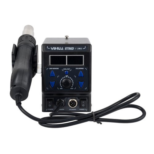 GloboStar® 79972 Ψηφιακός Σταθμός Συγκόλλησης 2in1 με Ψηφιακή Οθόνη - Κολλητήρι - Πιστόλι Θερμού Αέρα Hot Air Soldering Welding Gun και PID Προγραμματιζόμενο Σύστημα Ελέγχου Θερμοκρασίας - 1200W GloboStar® 79972 Ψηφιακός Σταθμός Συγκόλλησης 2in1 με Ψηφιακή Οθόνη - Κολλητήρι - Πιστόλι Θερμού Αέρα Hot Air Soldering Welding Gun και PID Προγραμματιζόμενο Σύστημα Ελέγχου Θερμοκρασίας - 1200W