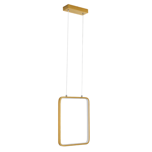 GloboStar® NEROBA 61305 Κρεμαστό Φωτιστικό Οροφής Linear Design LED CCT 18W 1980lm 360° AC 220-240V - Εναλλαγή Φωτισμού μέσω Διακόπτη On/Off All In One Ψυχρό 6000k+Φυσικό 4500k+Θερμό 2700k Μ29 x Π2 x Υ36cm - Χρυσό Βούρτσας - 3 Years Warranty
