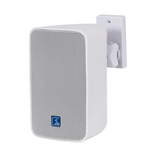 GloboStar® FDB ES104WT 98001 Facilities Speaker - Παθητικό Ηχείο Εγκαταστάσεων Επιτοίχιο με Μετασχηματιστή 100V & 16Ω - 40W RMS (160W Peak) - 1 x 4 Inches LF & 1 x 0.8 Inches HF - Αδιάβροχο IP65 - Λευκό - Μ14.1 x Π17 x Υ23cm - Ζεύγος